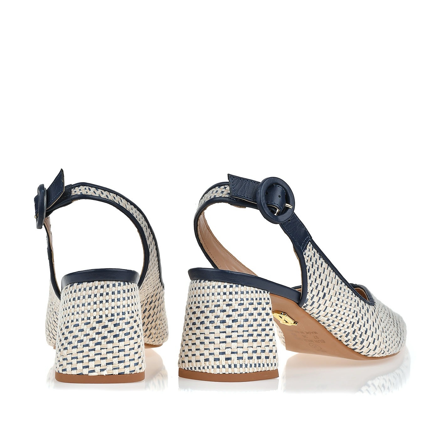 Slingback tweed blue - Image 2