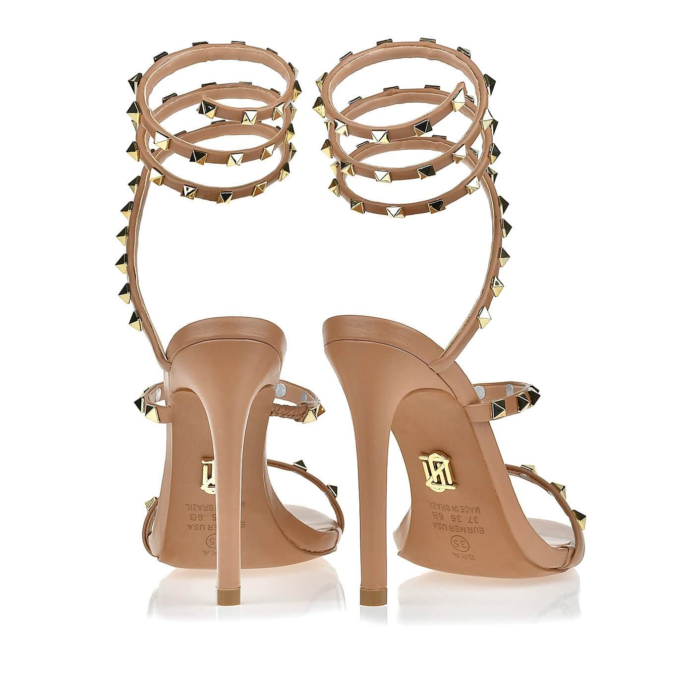 Spiraling Ankle Strap Heels - Image 3