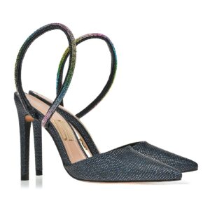 Slingback lizard sparkle