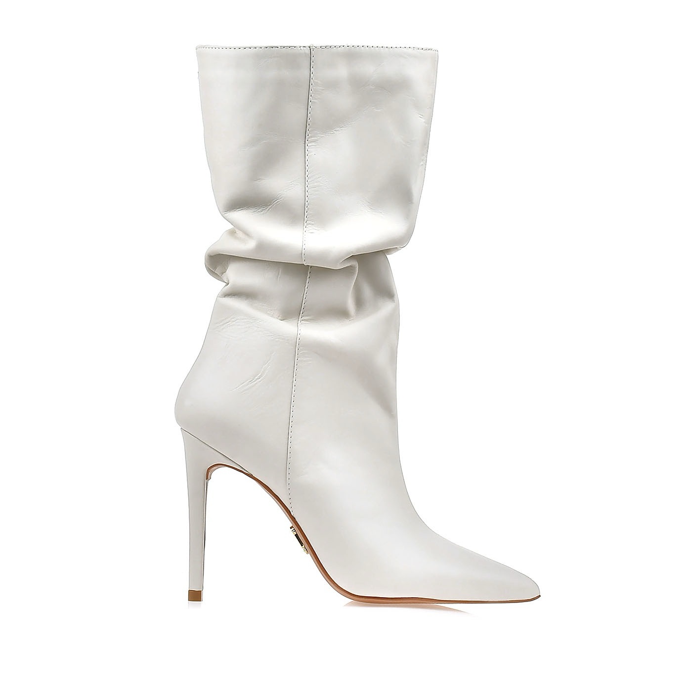 White wrinkled boots - Image 3