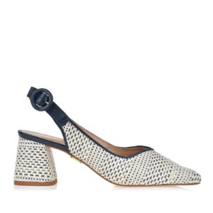 Slingback tweed blue