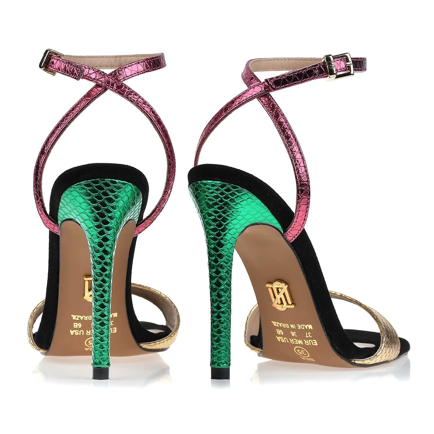 Isabella Fiorentino High Heel Metal Sandal - Image 3