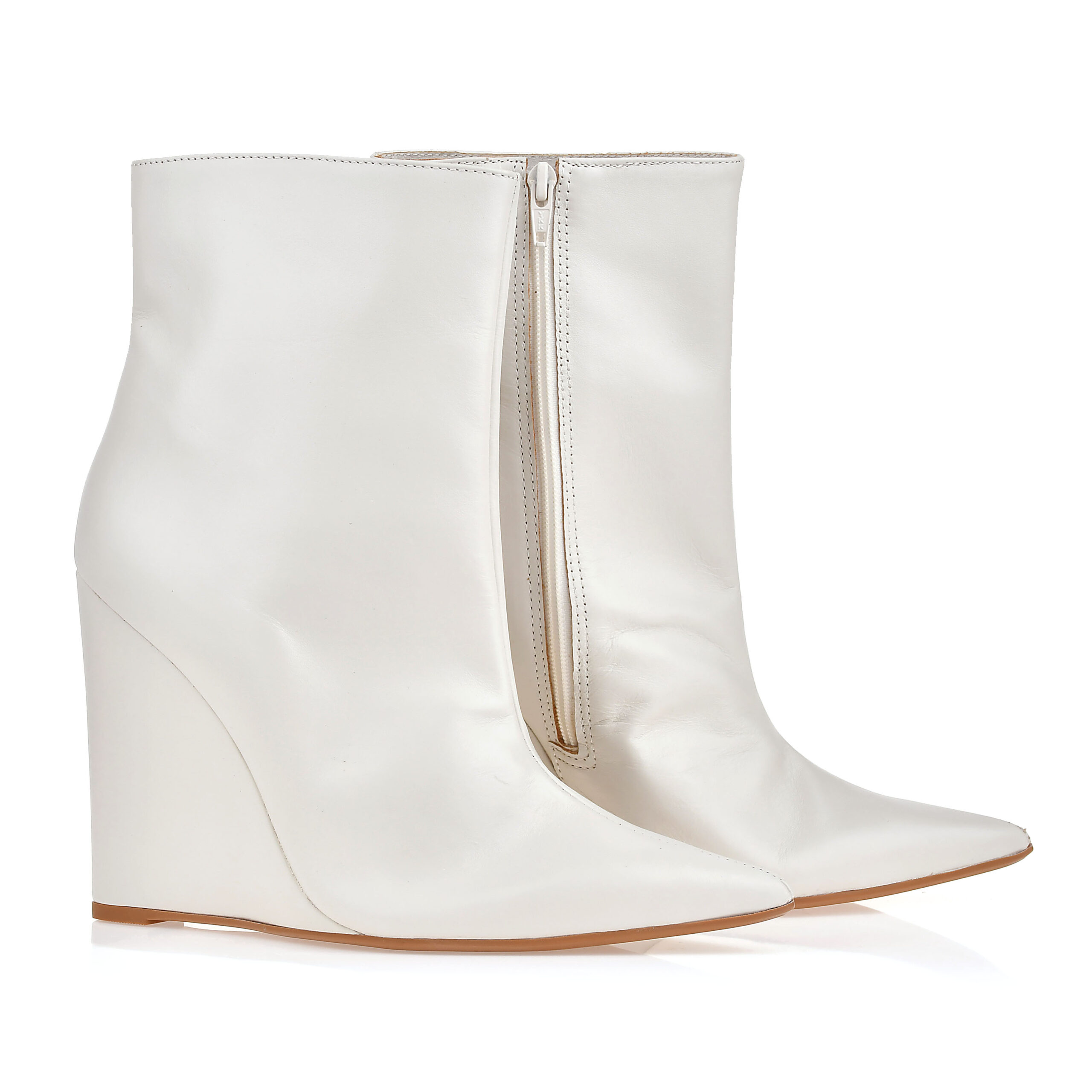 White High Heel Winter Boots - Image 2