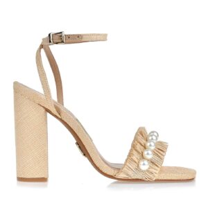 High Heel Sandal Straw Color
