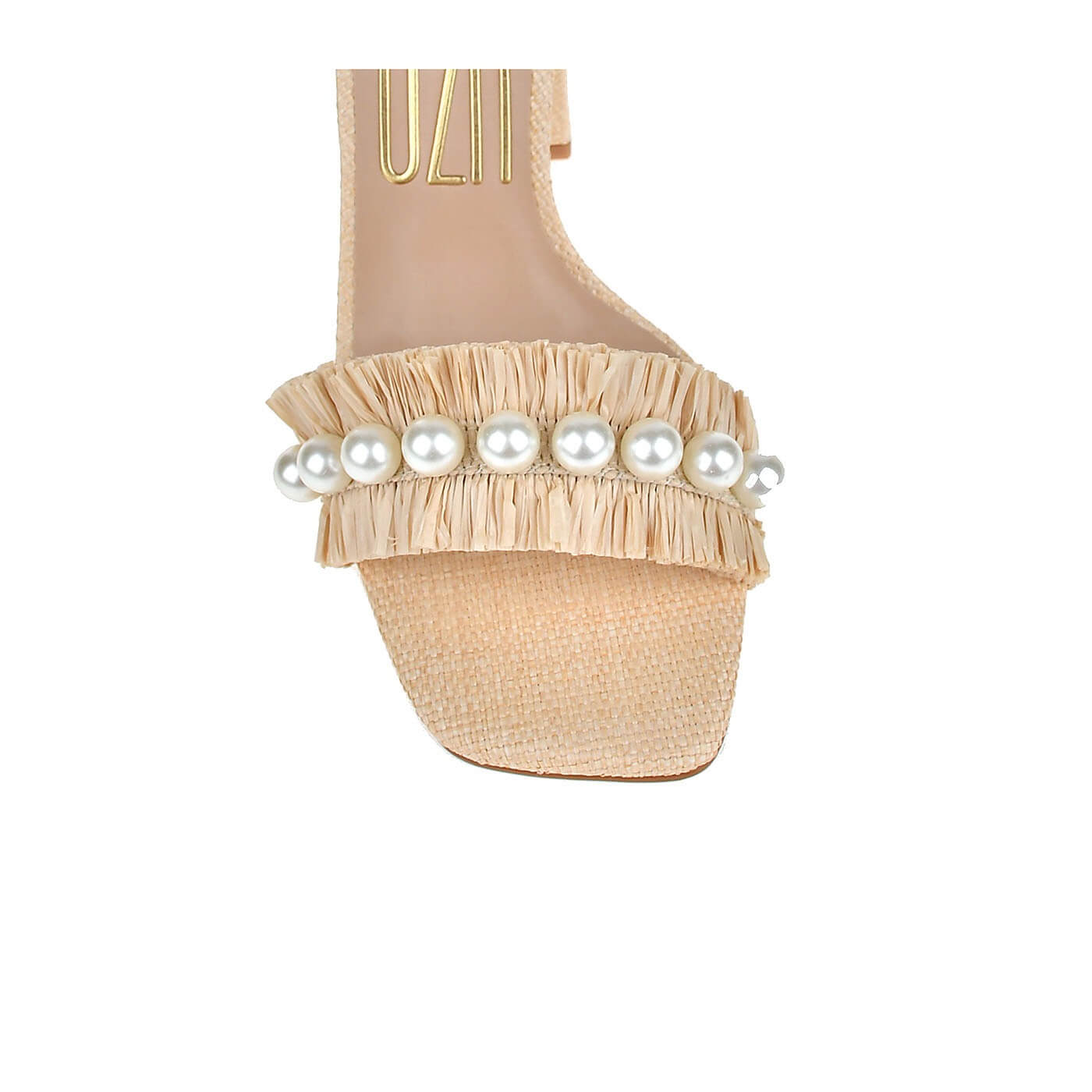 High Heel Sandal Straw Color - Image 4